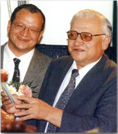 Tobias Wendt mit seinem Vater Hans Wendt.